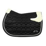 Equine Couture Luxe Saddle Pad with White Sherpa Fleece Lining - Breeches.com - Flyclothing LLC