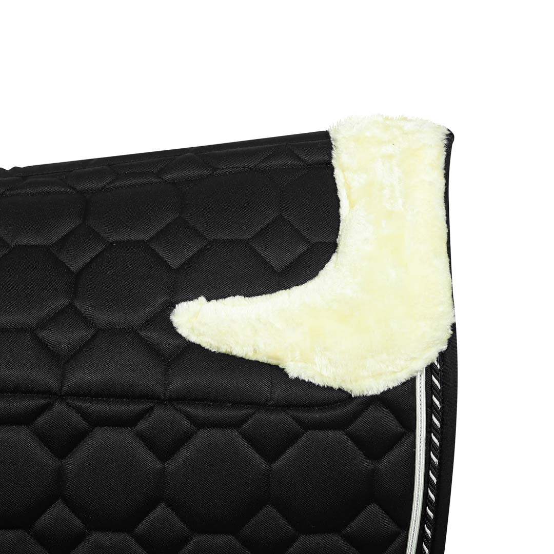 Equine Couture Luxe Saddle Pad with White Sherpa Fleece Lining - Breeches.com - Flyclothing LLC
