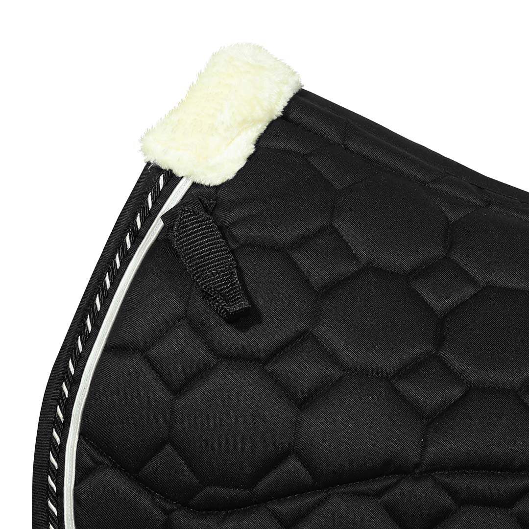 Equine Couture Luxe Saddle Pad with White Sherpa Fleece Lining - Breeches.com - Flyclothing LLC