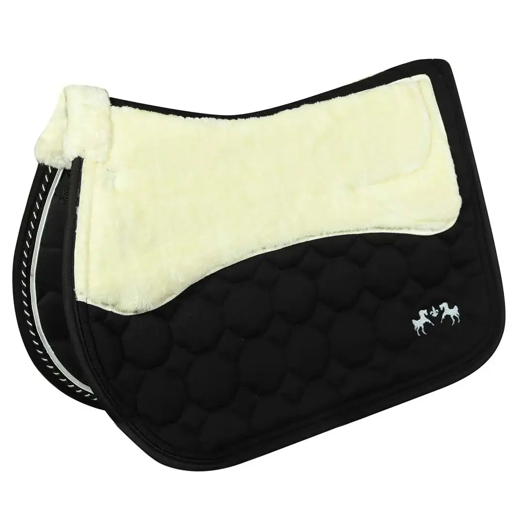 Equine Couture Luxe Saddle Pad with White Sherpa Fleece Lining - Breeches.com - Flyclothing LLC