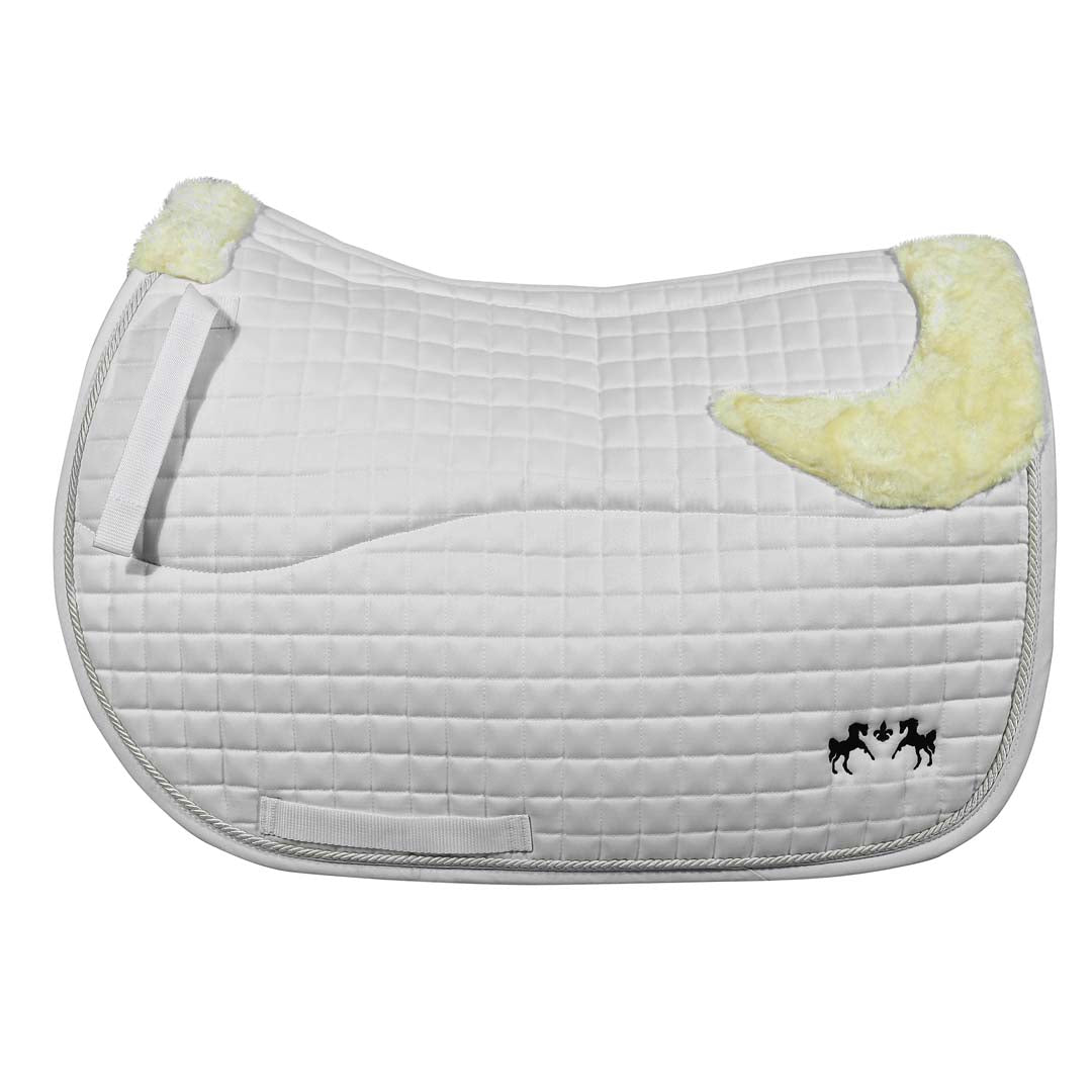 Equine Couture Regal Saddle Pad with White Sherpa Fleece and CoolMax lining - Breeches.com - Flyclothing LLC