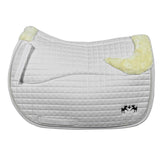 Equine Couture Regal Saddle Pad with White Sherpa Fleece and CoolMax lining - Breeches.com - Flyclothing LLC