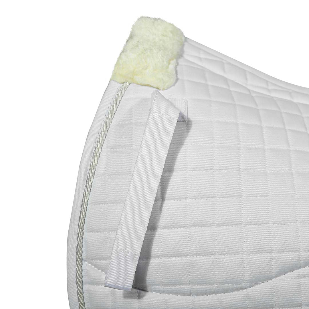Equine Couture Regal Saddle Pad with White Sherpa Fleece and CoolMax lining - Breeches.com - Flyclothing LLC