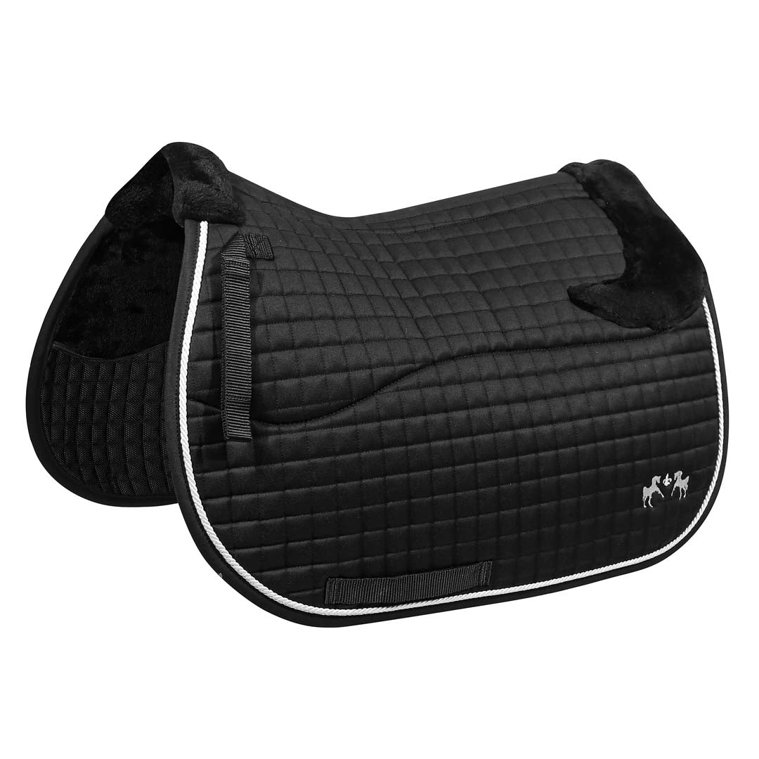Equine Couture Regal Saddle Pad with White Sherpa Fleece and CoolMax lining - Breeches.com - Flyclothing LLC
