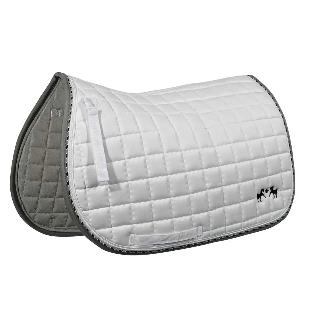 Equine Couture Coolmax Plush White Saddle Pad - Breeches.com - Flyclothing LLC