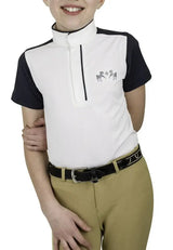 Equine Couture Children'S Magda Equicool Short Sleeve Show Shirt - Breeches.com - Flyclothing LLC