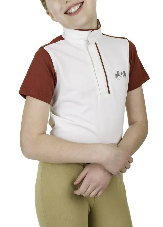 Equine Couture Children'S Magda Equicool Short Sleeve Show Shirt - Breeches.com - Flyclothing LLC