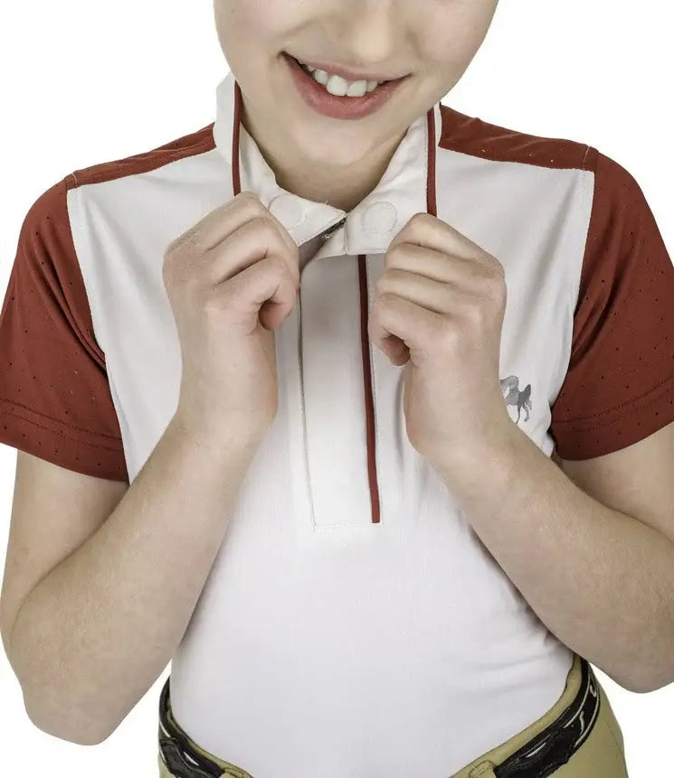 Equine Couture Children'S Magda Equicool Short Sleeve Show Shirt - Breeches.com - Flyclothing LLC