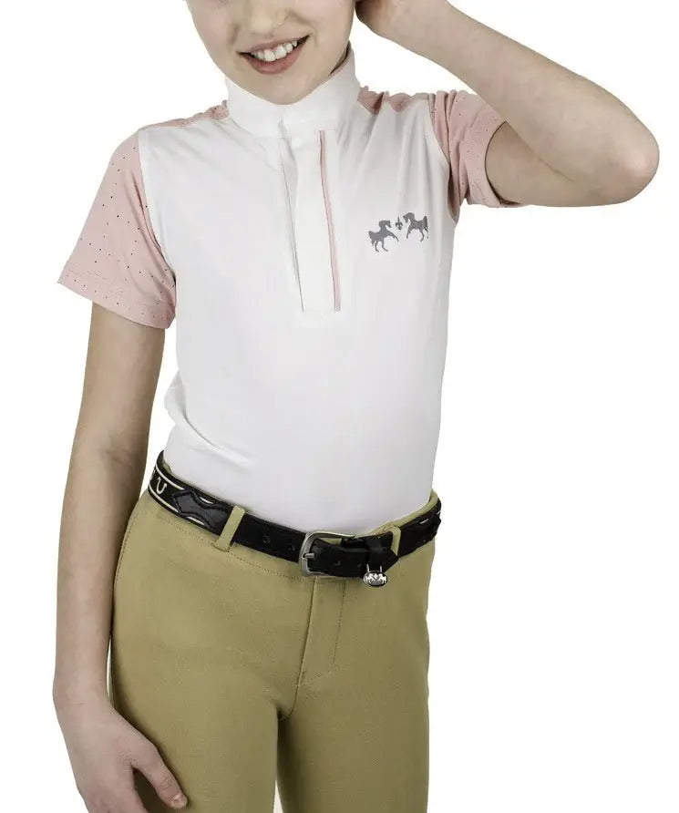 Equine Couture Children'S Magda Equicool Short Sleeve Show Shirt - Breeches.com - Flyclothing LLC