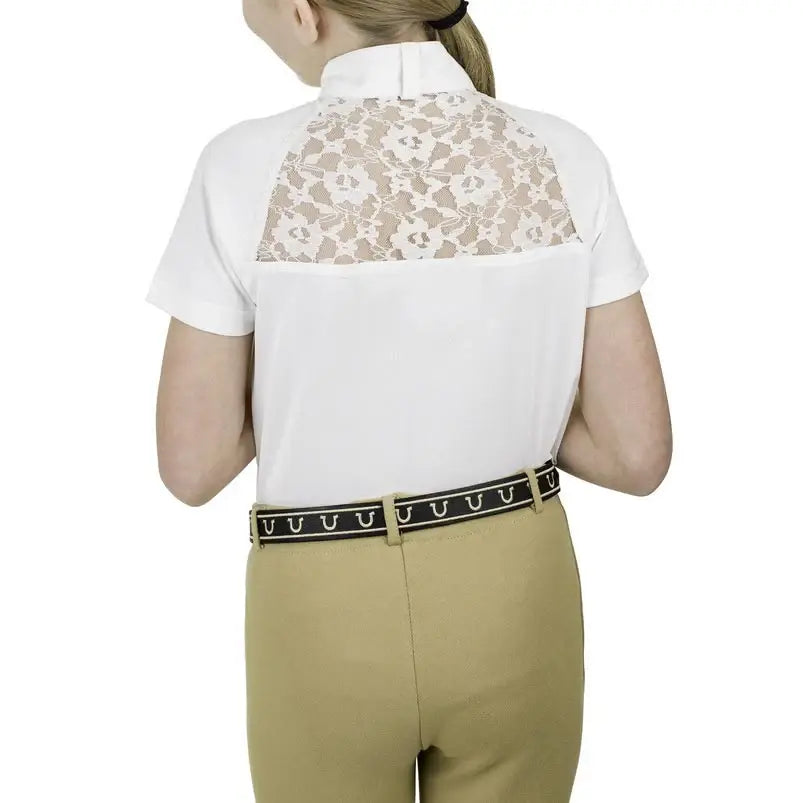 Equine Couture Children'S Magda Lace Equicool Short Sleeve Show Shirt - Breeches.com - Flyclothing LLC