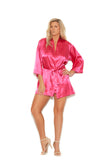 Elegant Moments Fuchsia Charmeuse Robe 11022