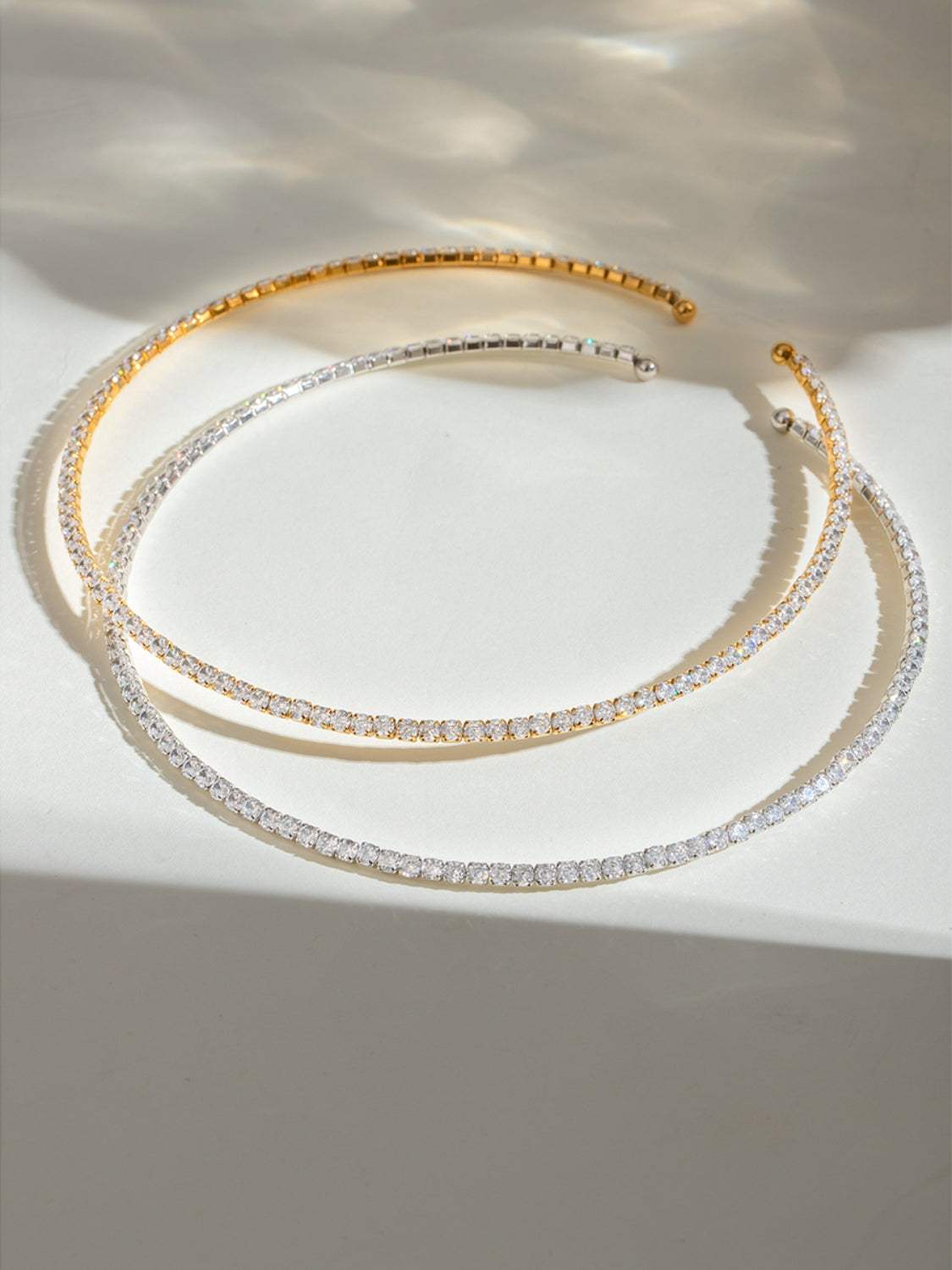 Stainless Steel Inlaid Zircon Necklace - Trendsi - Flyclothing LLC