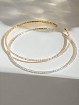Stainless Steel Inlaid Zircon Necklace - Trendsi - Flyclothing LLC