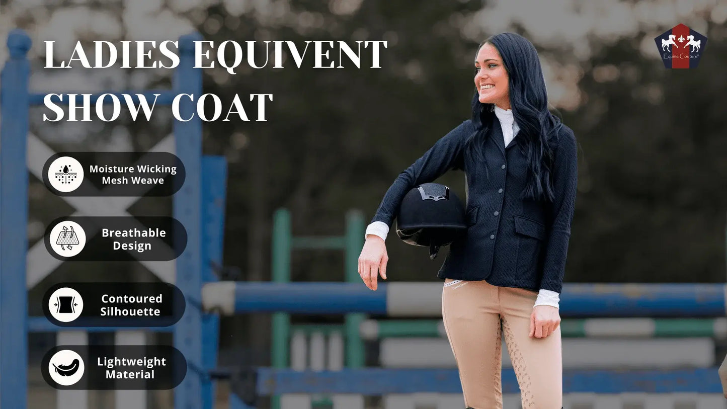 Equine Couture Women EquiVent 4-Snap Button Show Coat - Breeches.com - Flyclothing LLC