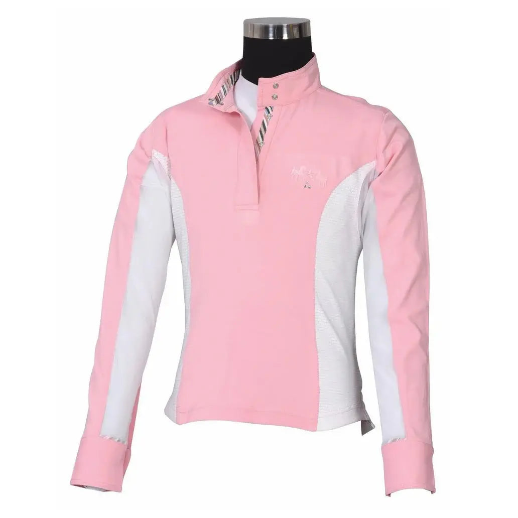 Equine Couture Children's Cara Long Sleeve Show Shirt - Breeches.com - Flyclothing LLC