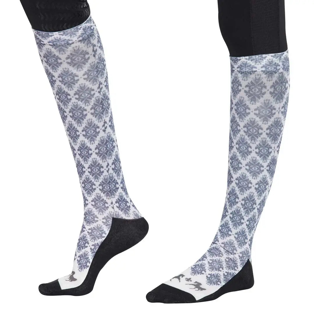 Equine Couture Ladies Tara Technical Padded Knee Hi Boot Socks - Breeches.com - Flyclothing LLC