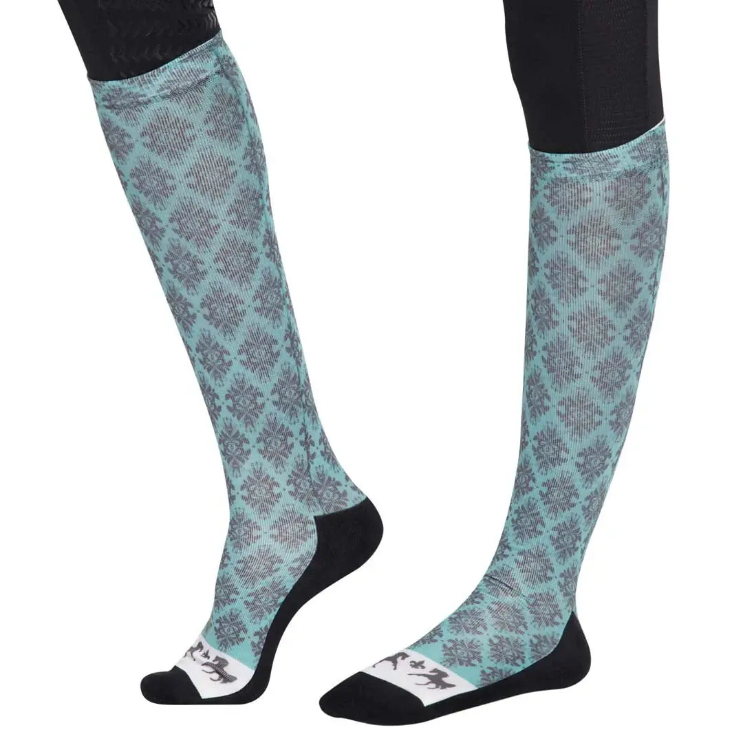 Equine Couture Ladies Tara Technical Padded Knee Hi Boot Socks - Breeches.com - Flyclothing LLC