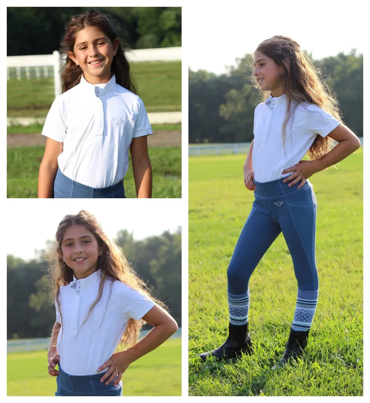 Equine Couture Children's Cara Short Sleeve Show Shirt - Breeches.com - Flyclothing LLC