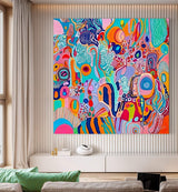 Canvas Print: "Kaleidoscopic Voyage III" - Tailored Canvases - Flyclothing LLC
