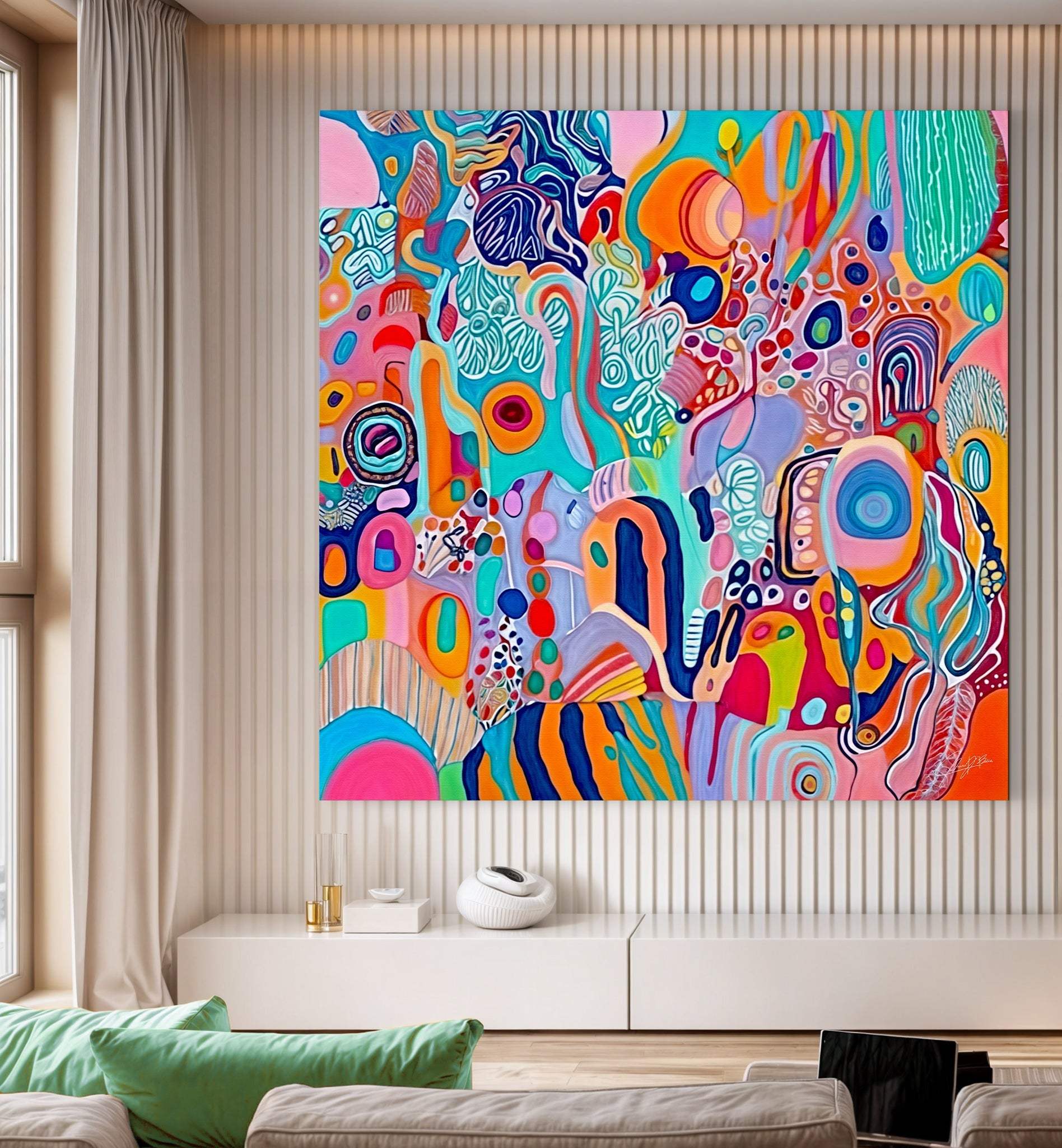 Canvas Print: "Kaleidoscopic Voyage III" - Tailored Canvases - Flyclothing LLC