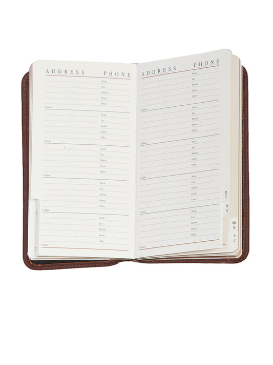 Scully Leather pocket tel/address book