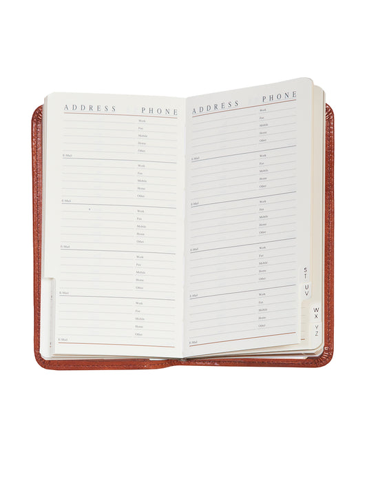 Scully Leather pocket tel/address book
