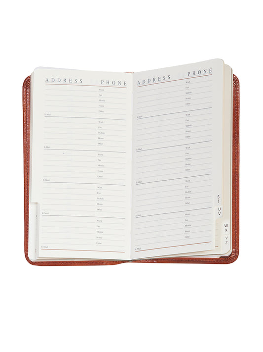 Scully Leather pocket tel/address book