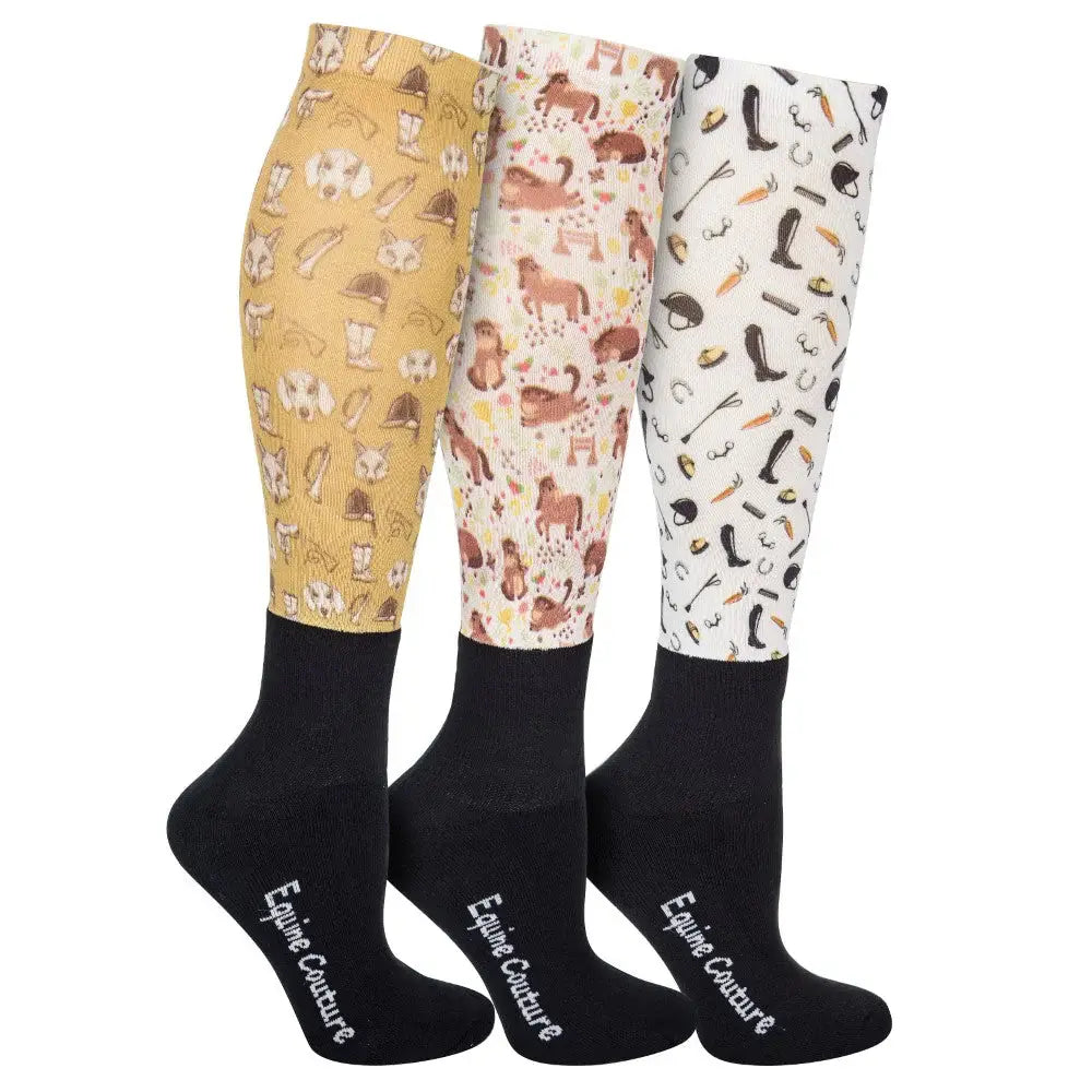 EQUINE COUTURE OTC SOCK 3 PACK - Breeches.com - Flyclothing LLC