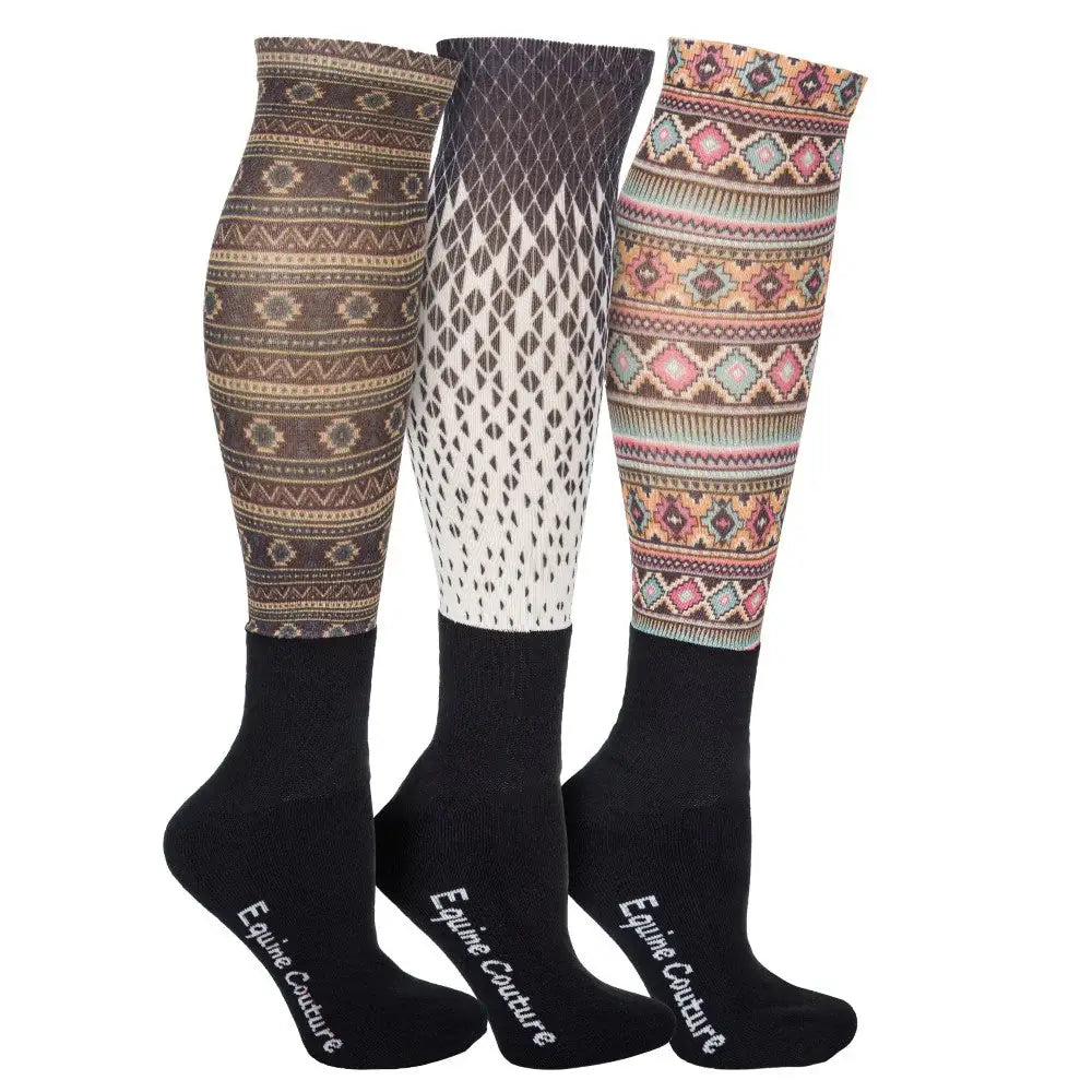 EQUINE COUTURE OTC SOCK 3 PACK - Breeches.com - Flyclothing LLC
