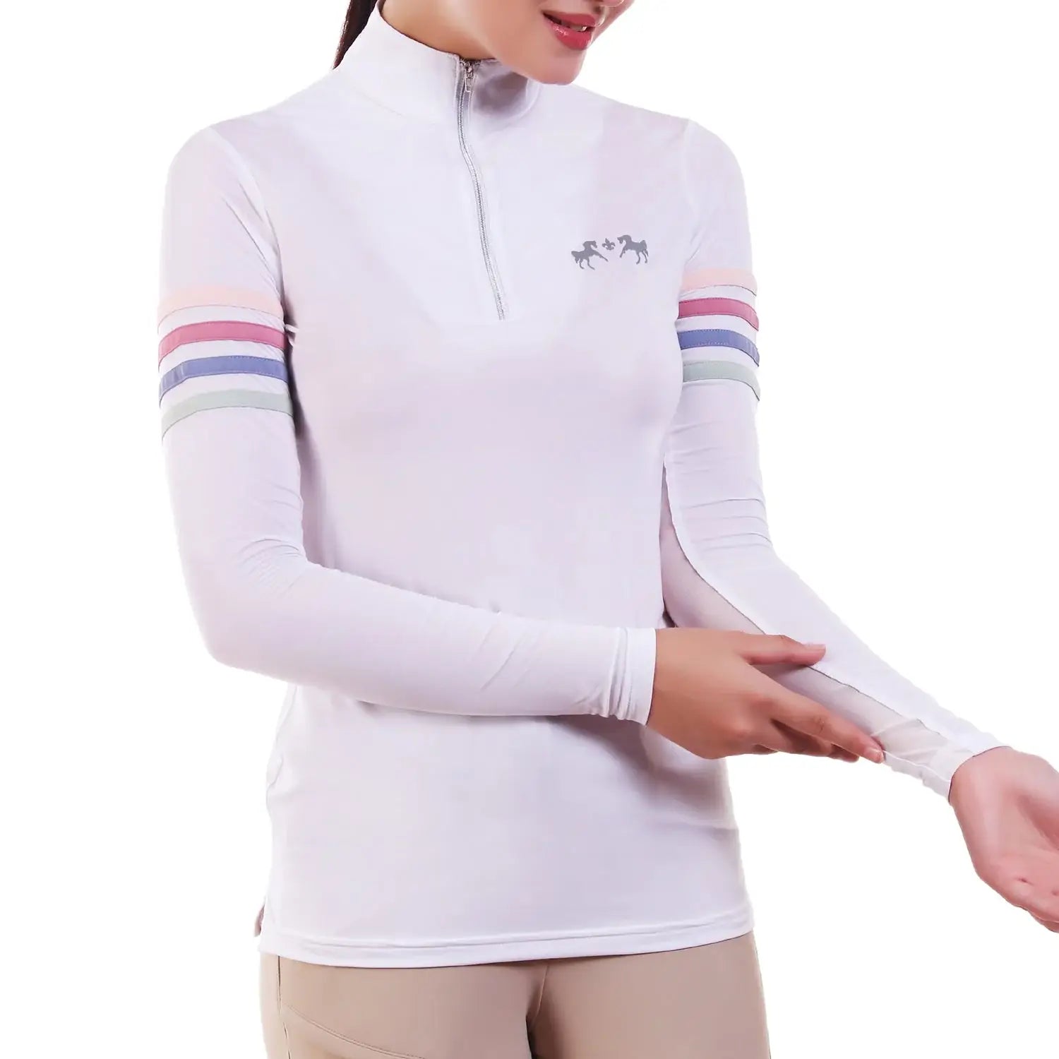 Equine Couture Ladies Gradient IceFil Show Shirt - Breeches.com - Flyclothing LLC