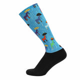 Equine Couture Children'S OTC Boot Socks- Rainy Day Ponies - Breeches.com - Flyclothing LLC
