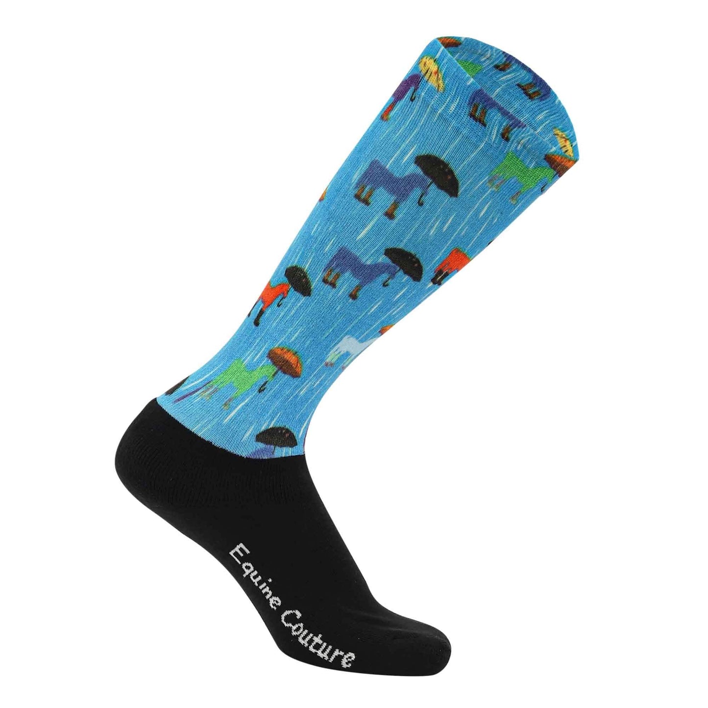 Equine Couture Children'S OTC Boot Socks- Rainy Day Ponies - Breeches.com - Flyclothing LLC