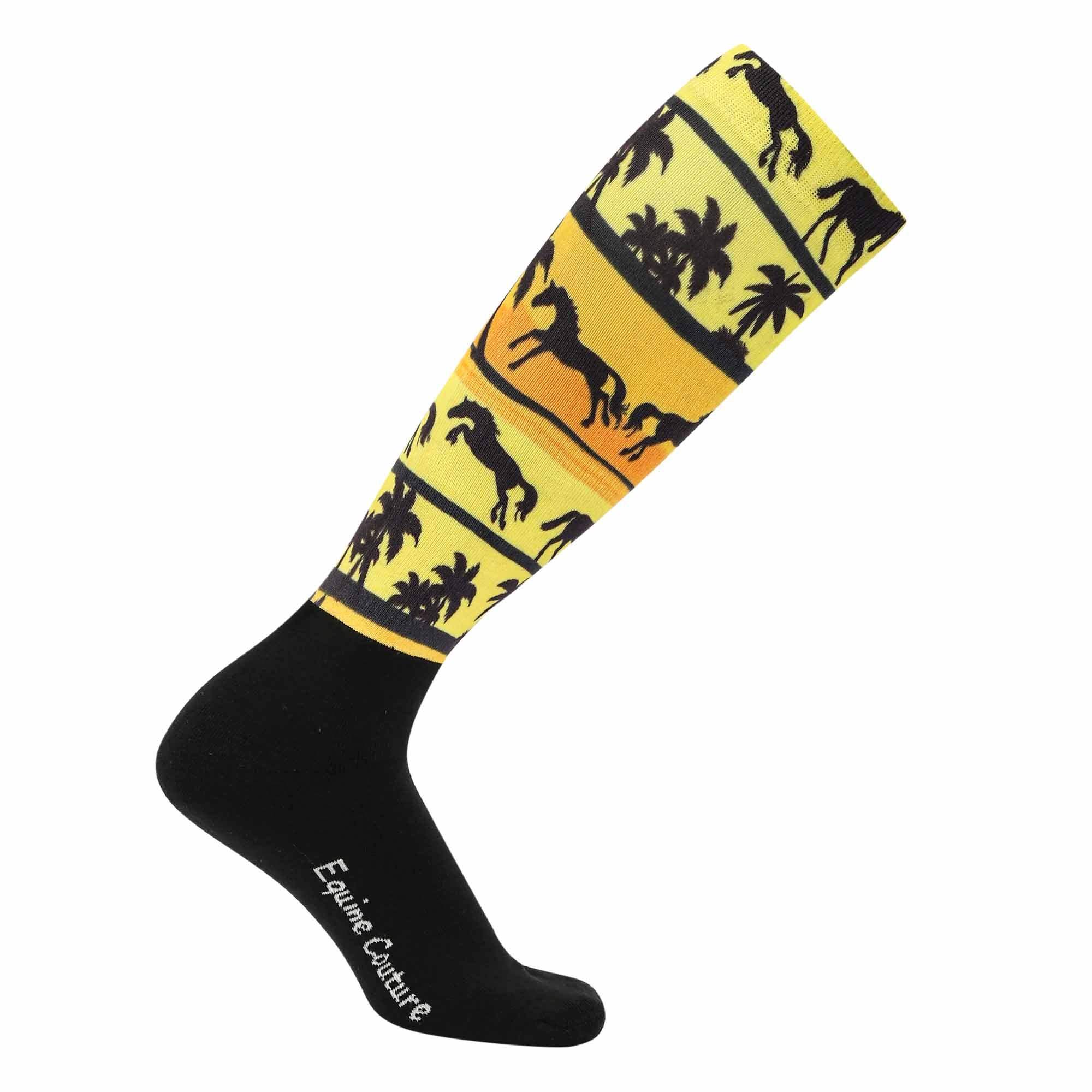 Equine Couture Ladies OTC Boot Socks- Ocala Sunrise - Breeches.com - Flyclothing LLC