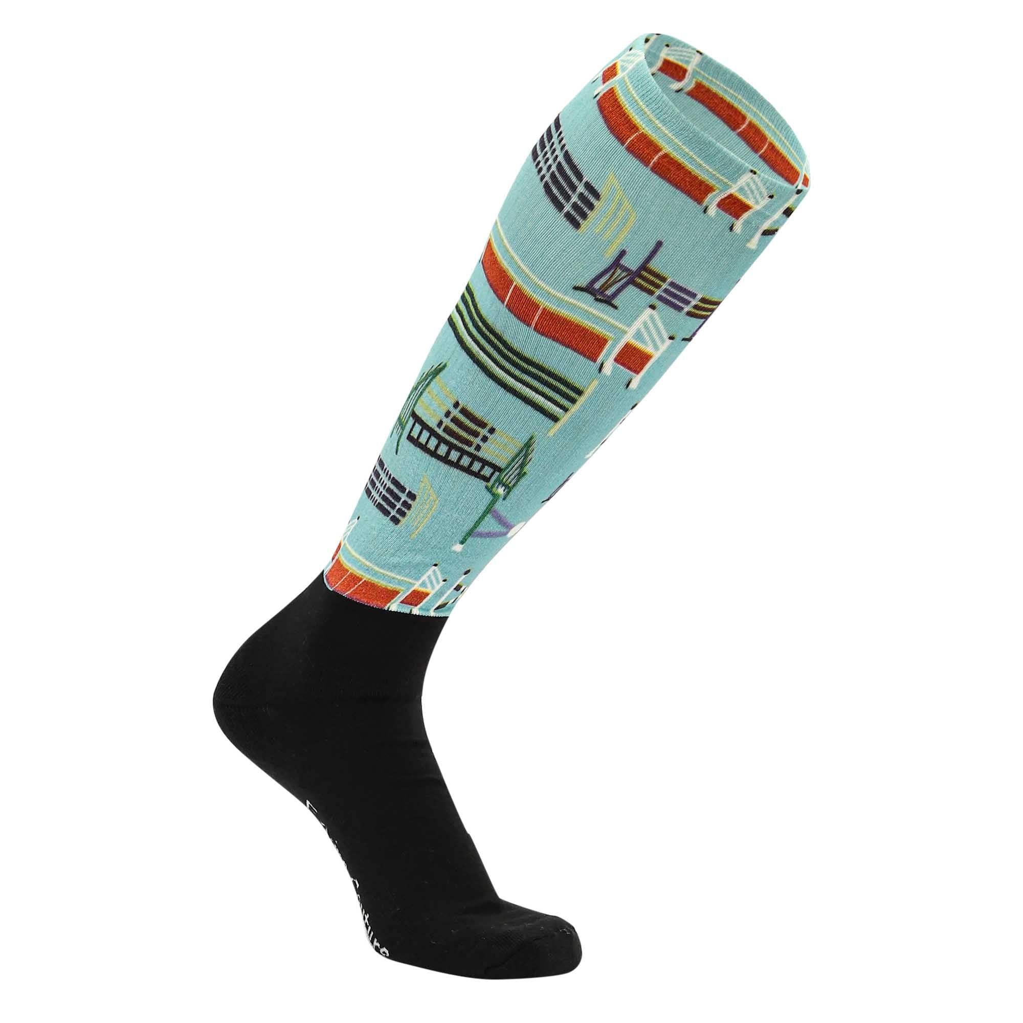 Equine Couture Ladies OTC Boot Socks- Painted Jumps - Breeches.com - Flyclothing LLC