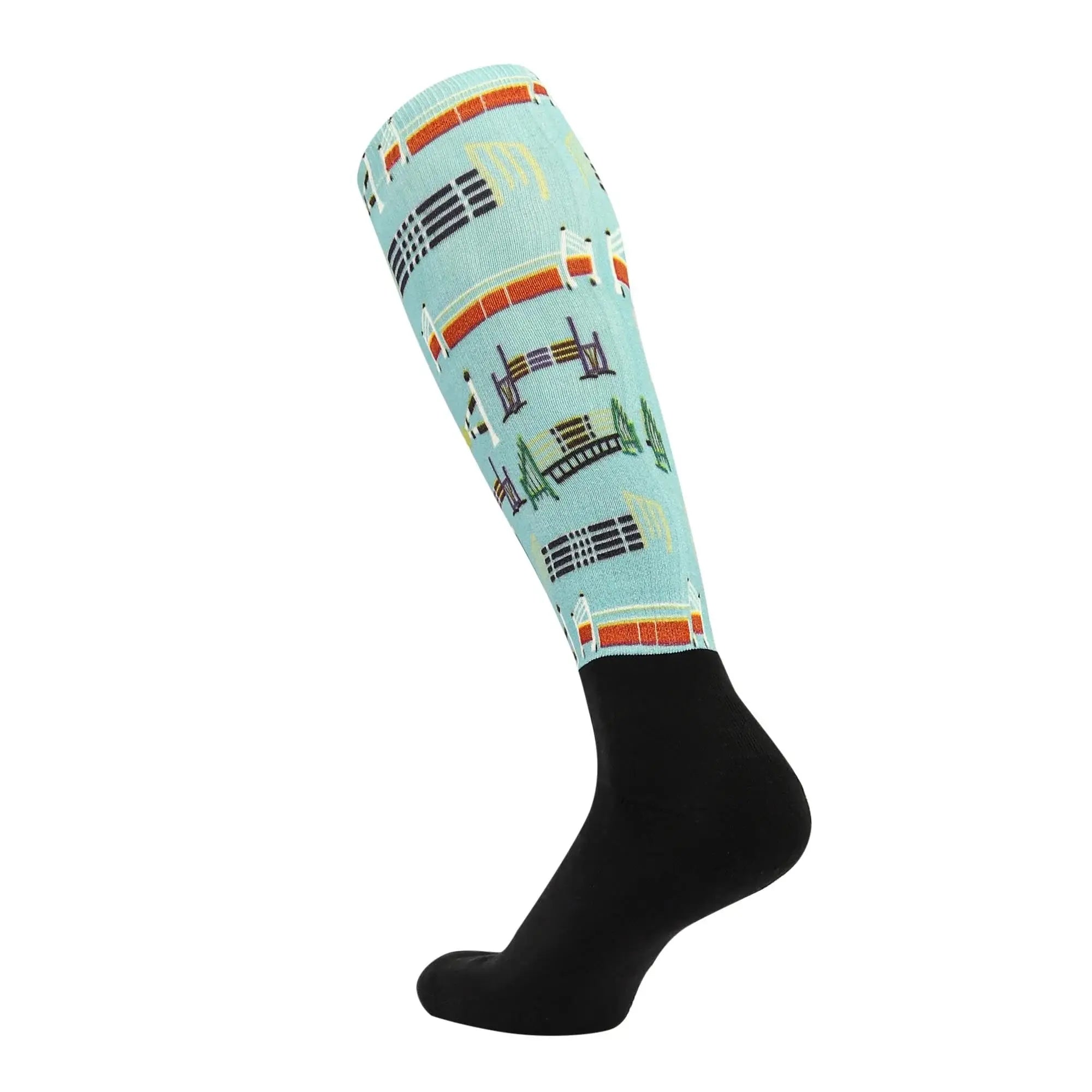 Equine Couture Ladies OTC Boot Socks- Painted Jumps - Breeches.com - Flyclothing LLC