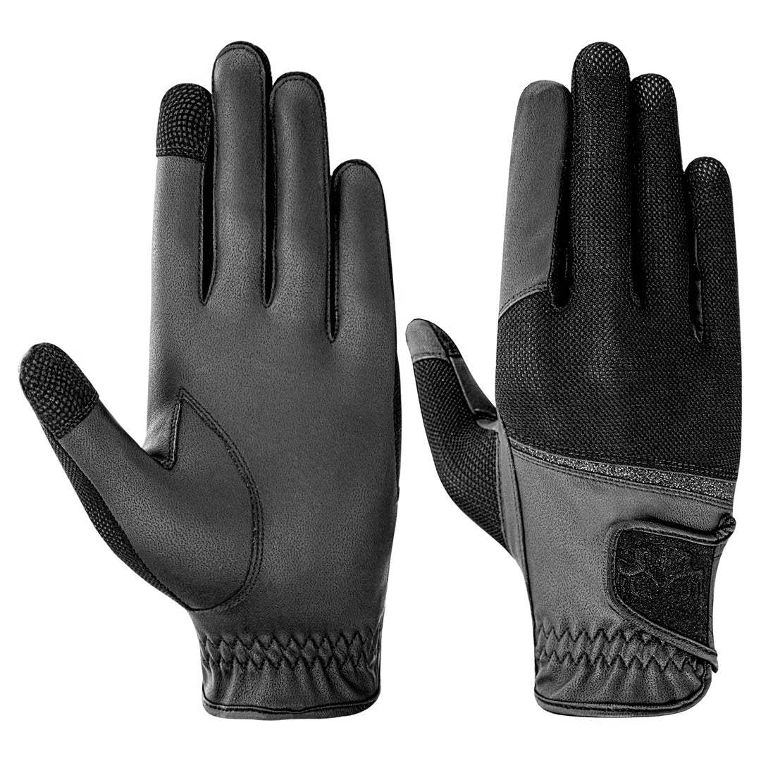 Equine Couture Aerocool Touch Screen Riding Gloves with Glitter - Breeches.com - Flyclothing LLC