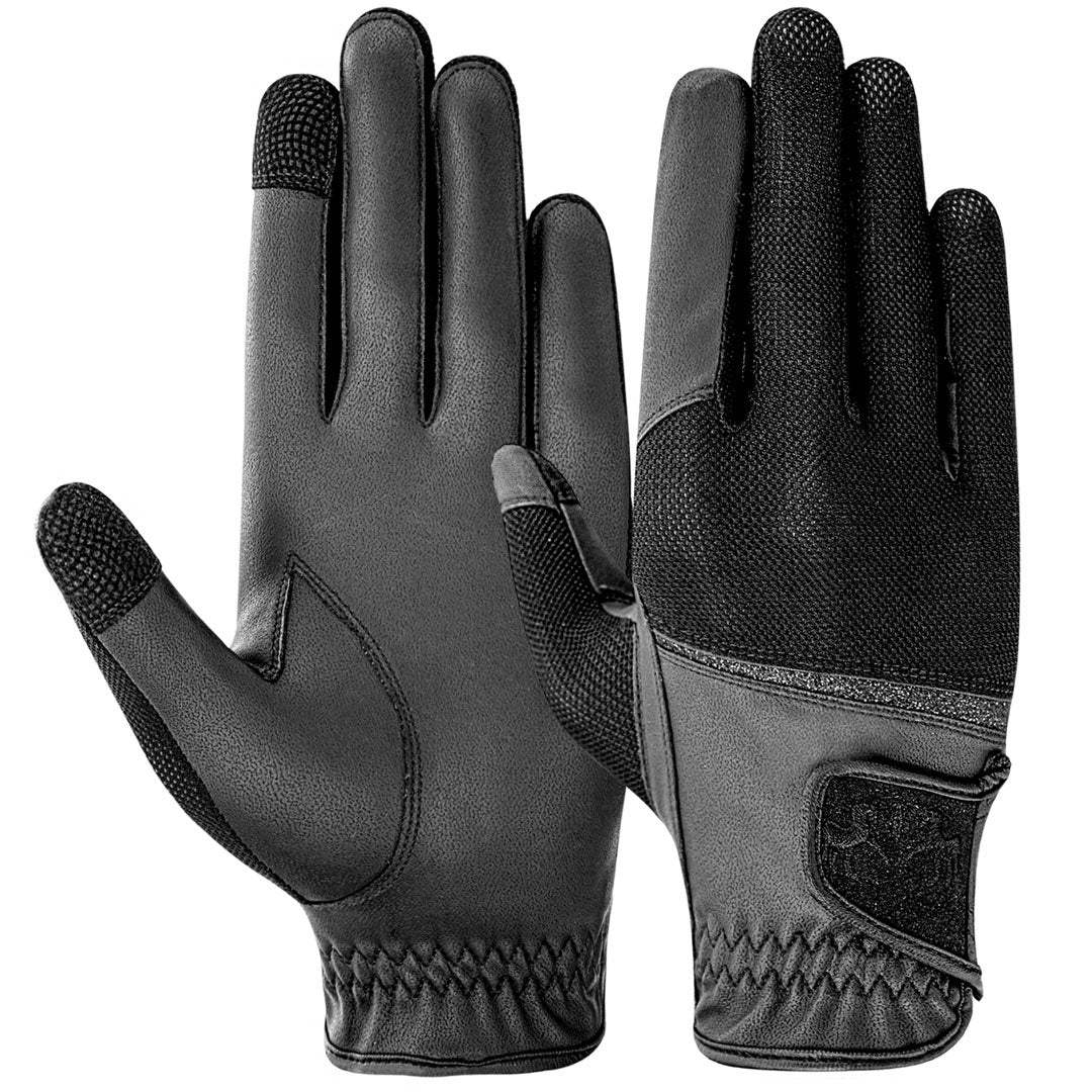 Equine Couture Aerocool Touch Screen Riding Gloves with Glitter - Breeches.com - Flyclothing LLC