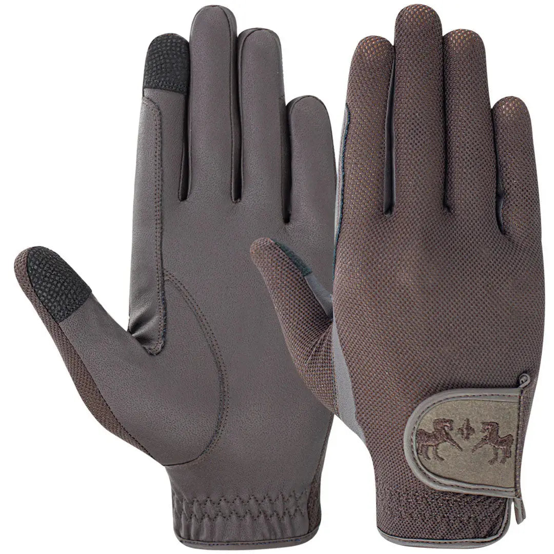 Equine Couture Aerocool Pull-On Touch Screen Riding Gloves - Breeches.com - Flyclothing LLC