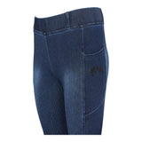 Equine Couture Ladies Denim Full Seat Silicon Tights with Phone Pocket - Breeches.com - Flyclothing LLC