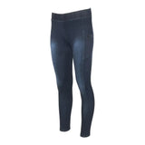 Equine Couture Ladies Denim Full Seat Silicon Tights with Phone Pocket - Breeches.com - Flyclothing LLC