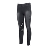 Equine Couture Ladies Denim Silicon Knee Patch Tights with Phone Pocket - Breeches.com - Flyclothing LLC