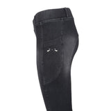 Equine Couture Ladies Denim Silicon Knee Patch Tights with Phone Pocket - Breeches.com - Flyclothing LLC