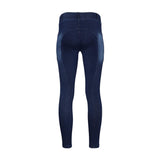 Equine Couture Ladies Denim Silicon Knee Patch Tights with Phone Pocket - Breeches.com - Flyclothing LLC
