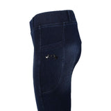 Equine Couture Ladies Denim Silicon Knee Patch Tights with Phone Pocket - Breeches.com - Flyclothing LLC