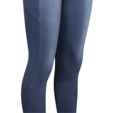 Equine Couture Soft Wash Silicon Knee Patch Tights with Phone Pocket