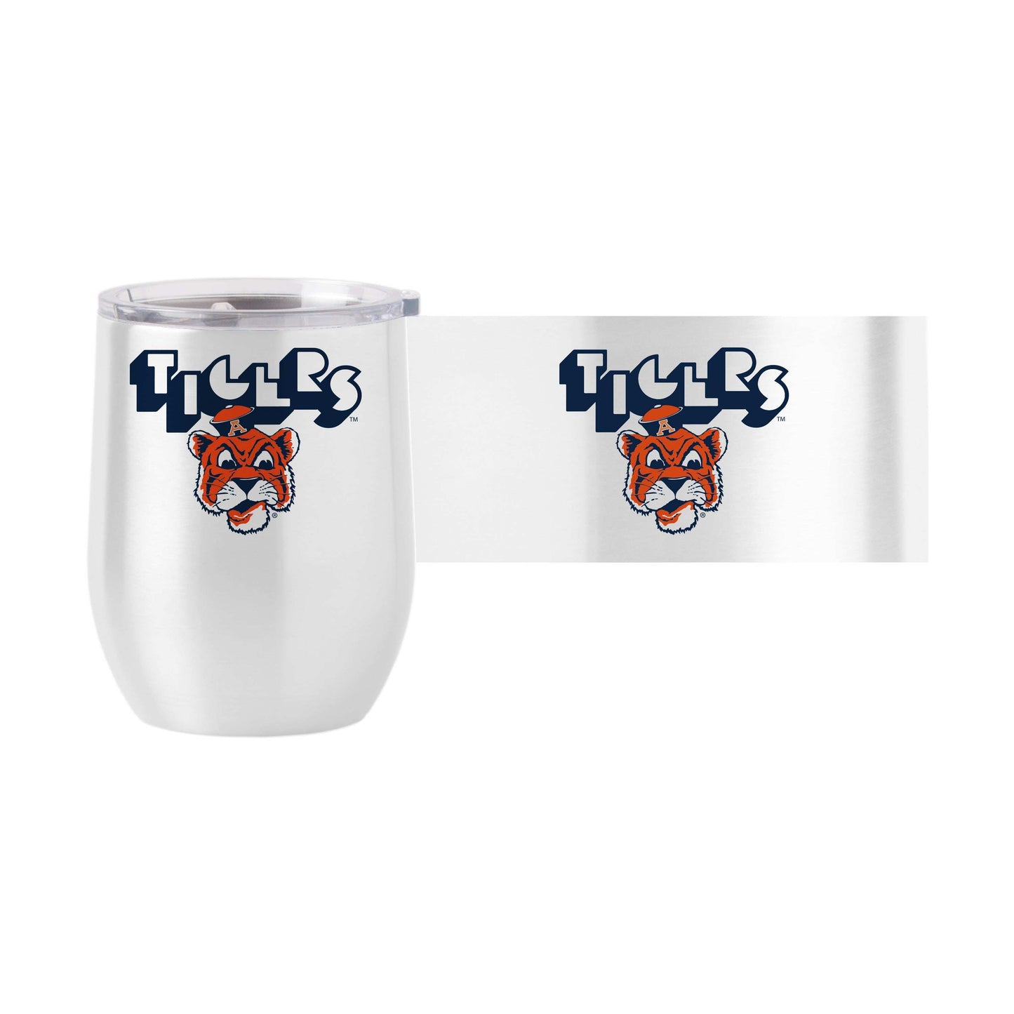 Auburn 16oz Arcade Stainless Curved Beverage - Logo Brands - Flyclothing LLC