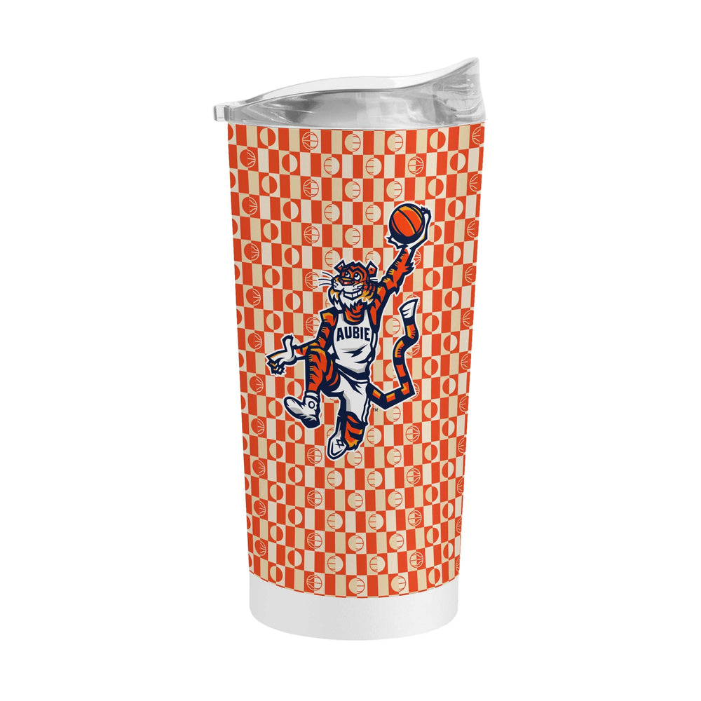 Auburn Vault Aubie 20oz White Powder Coat Tumbler - Logo Brands - Flyclothing LLC