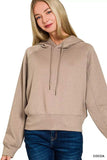 Zenana Drawstring Scuba Hoodie - Trendsi - Flyclothing LLC