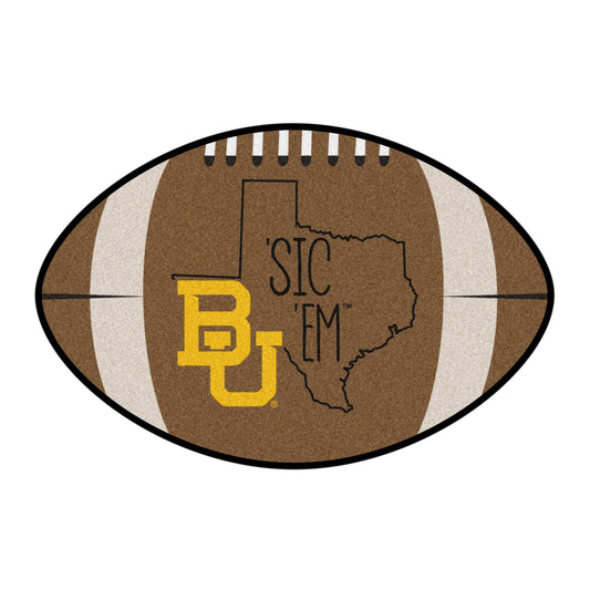 Baylor University Football Mat - Logo Brands - Flyclothing LLC