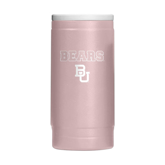 Baylor 12oz Stencil Powder Coat Slim Can Coolie - Logo Brands - Flyclothing LLC